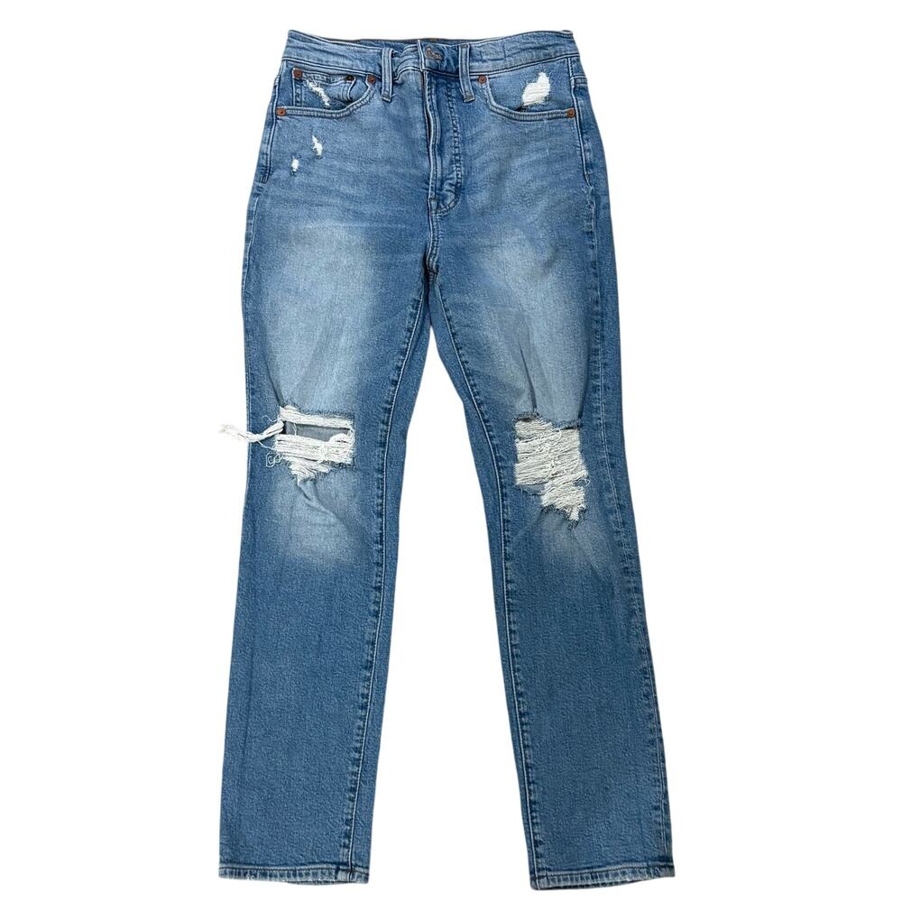 Madewell Women's Denim The‎ Perfect Vintage Jeans Distressed Medium Wash Size 27